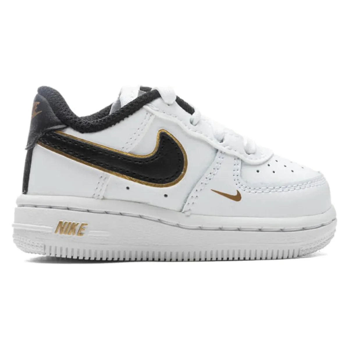 Nike Force 1 LV8 TD "White Metallic Gold"