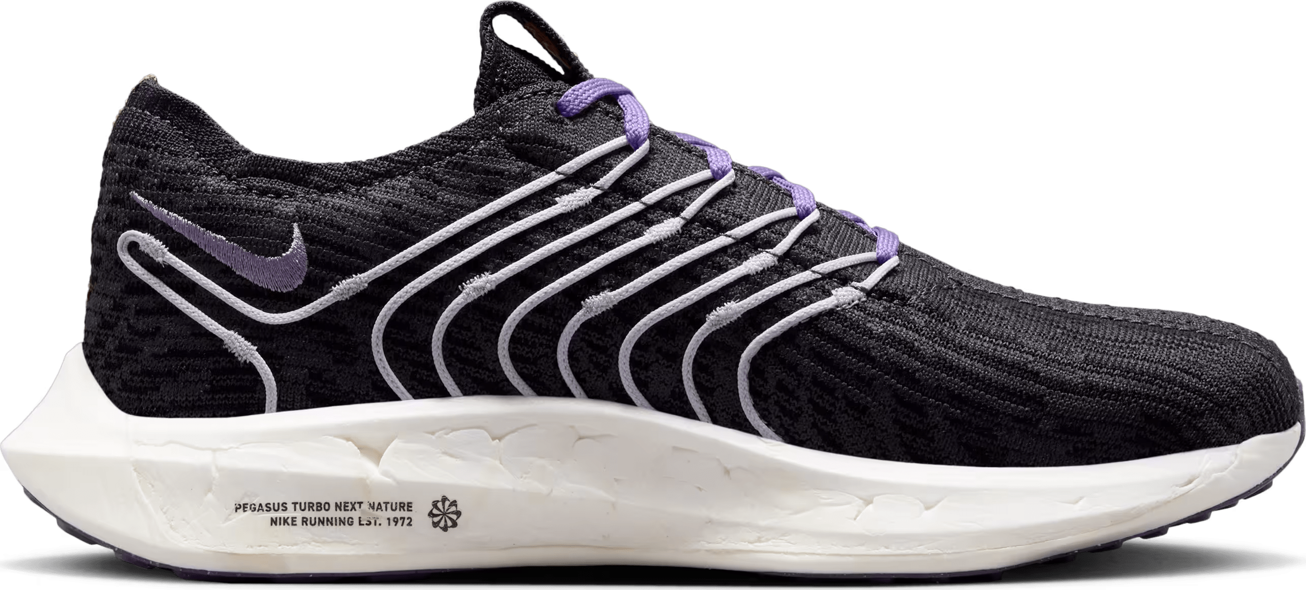 Nike Pegasus Turbo Next Nature Black Cave Purple Peach Cream (W)