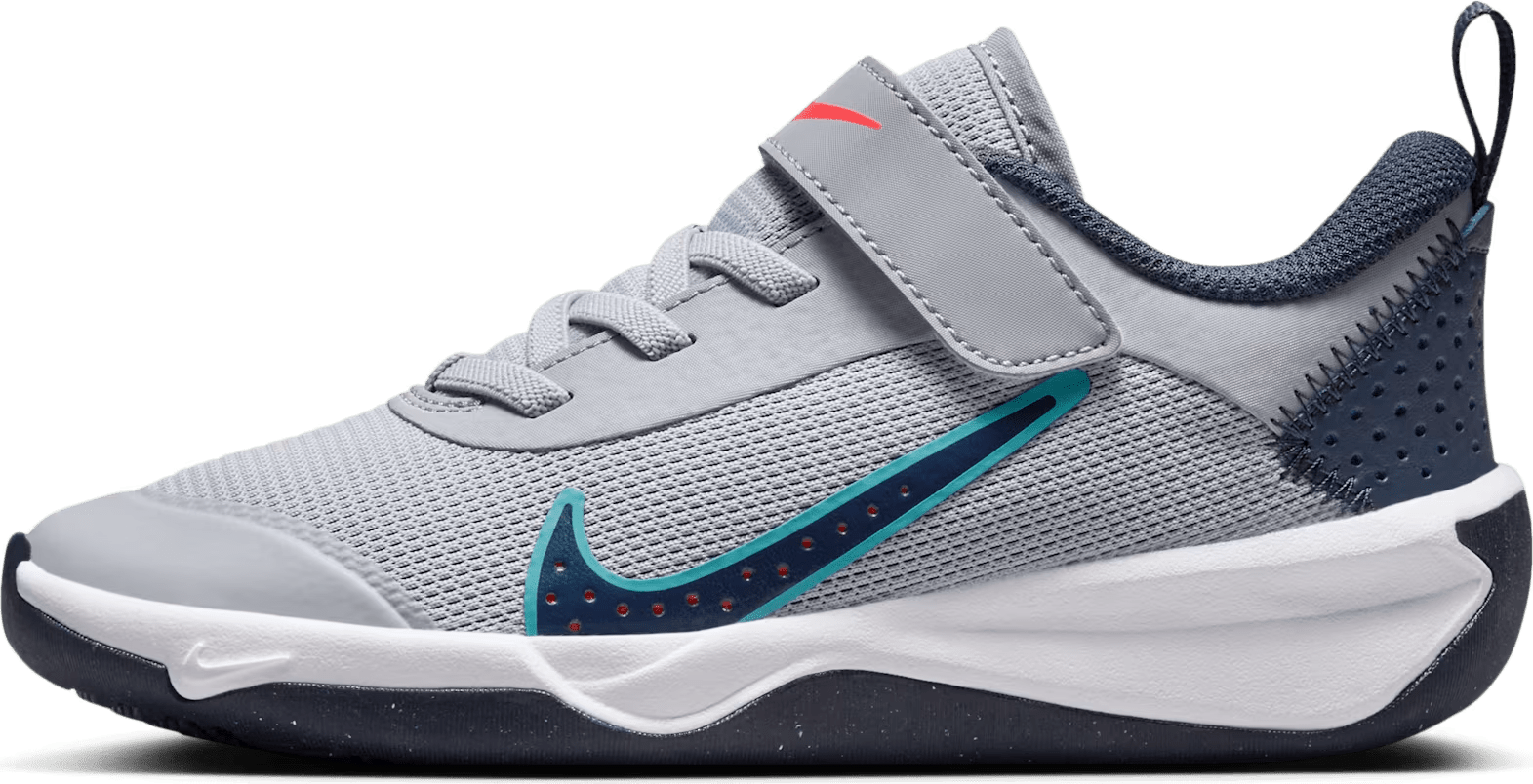 Nike Omni Multi-Court Wolf Grey Bright Crimson Dusty Cactus Thunder Blue (PS)