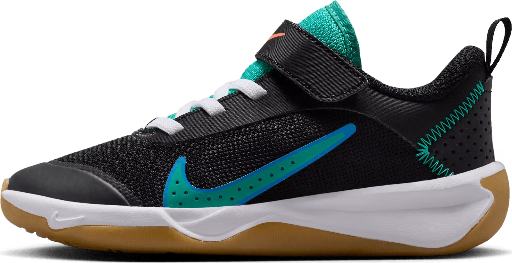 Nike Omni Multi-Court Black Blue Crystal Clear Emerald (PS)