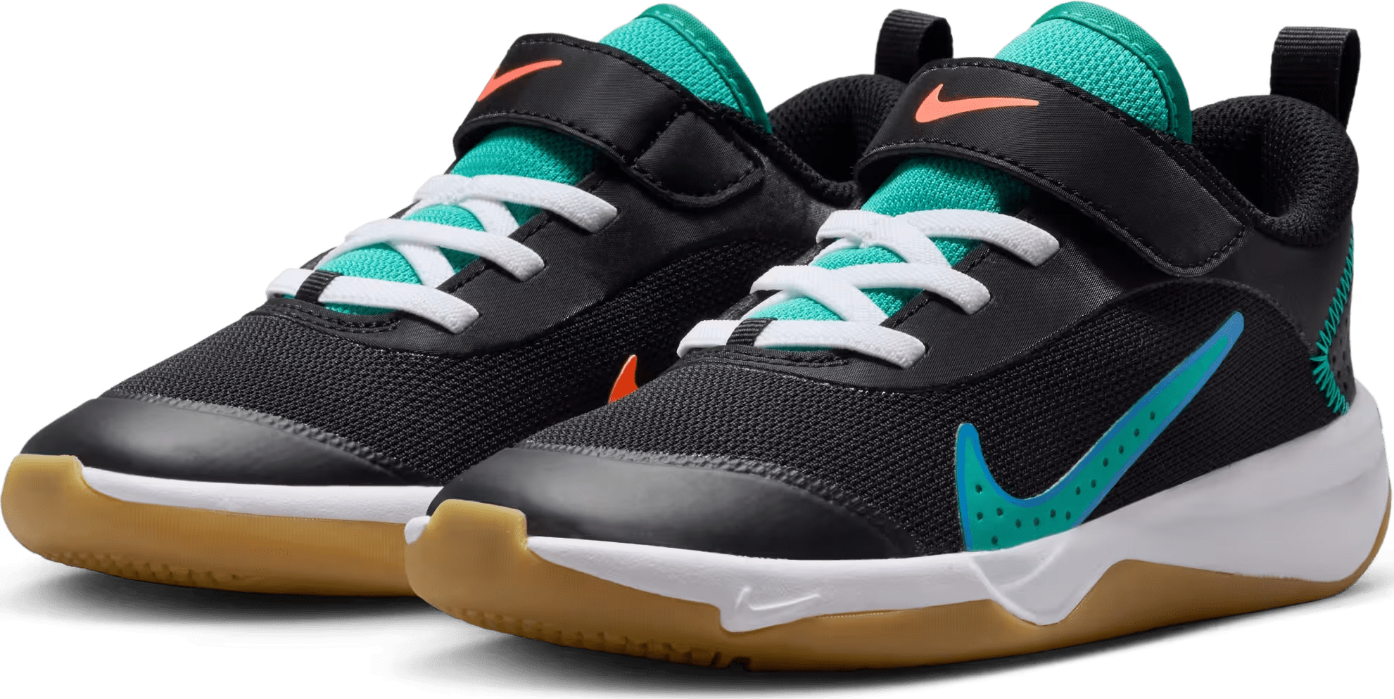 Nike Omni Multi-Court Black Blue Crystal Clear Emerald (PS)