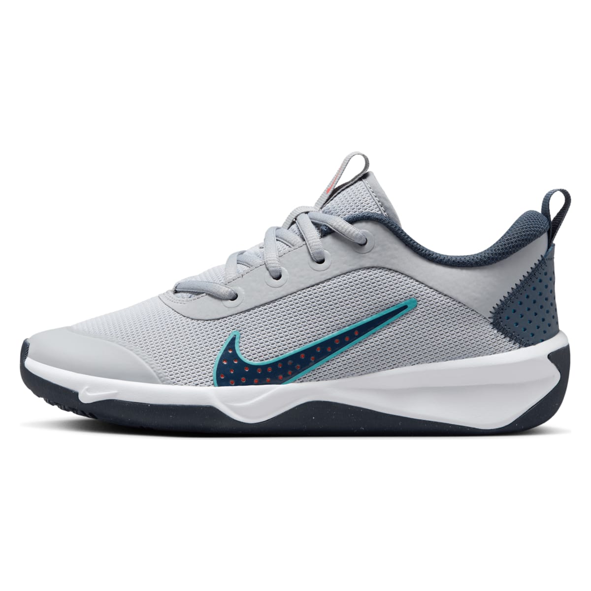 Nike Omni Multi-Court Wolf Grey Bright Crimson Dusty Cactus Thunder Blue (GS)