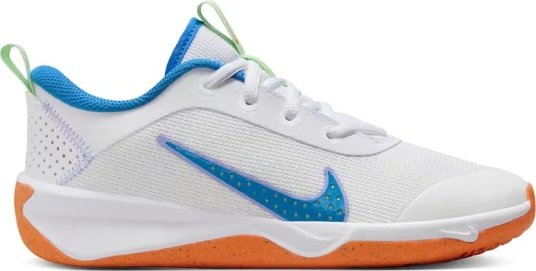 Nike Omni Multi-Court White Vapor Green Total Orange Photo Blue (GS)