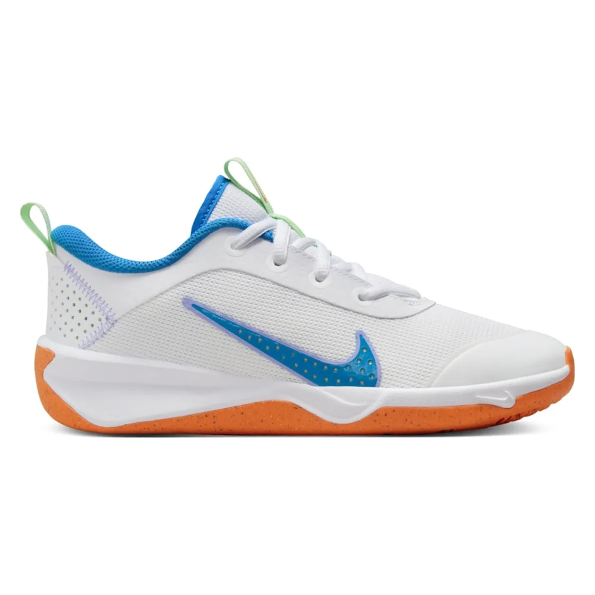Nike Omni Multi-Court White Vapor Green Total Orange Photo Blue (GS)