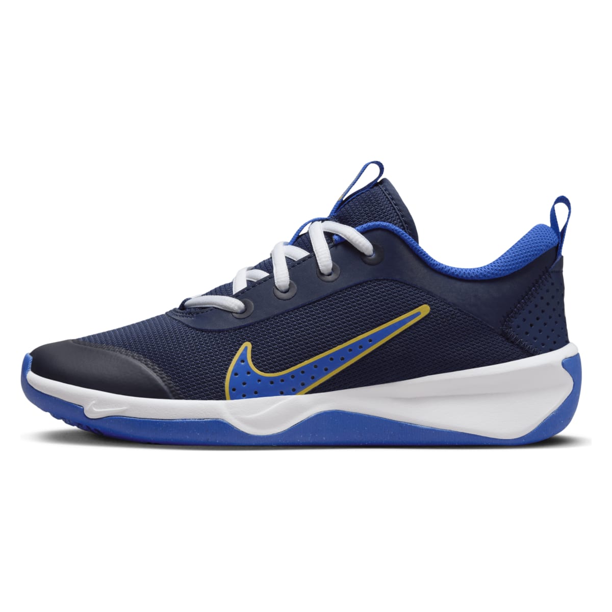 Nike Omni Multi-Court Midnight Navy Saturn Gold White Hyper Royal (GS)
