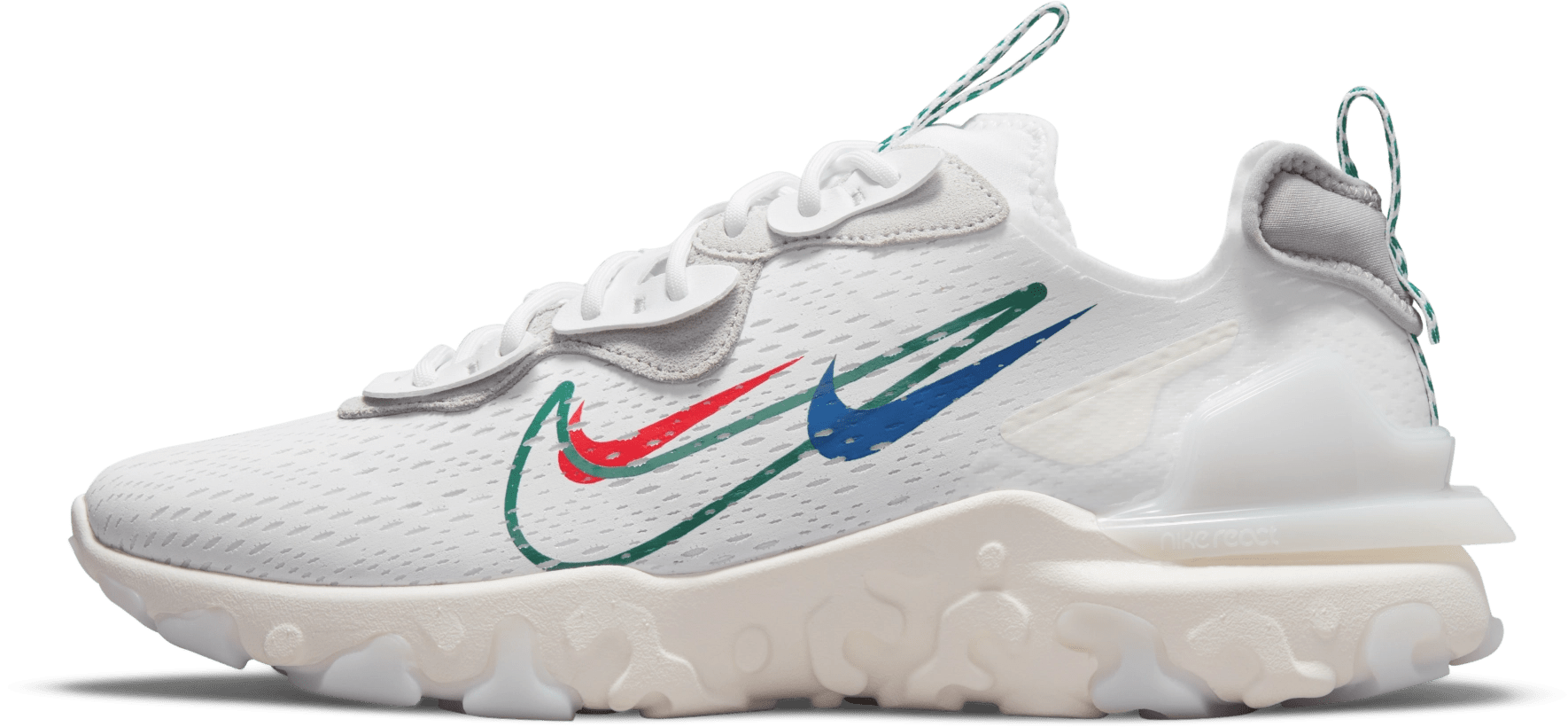 Nike React Vision "Green Multi Swoosh"