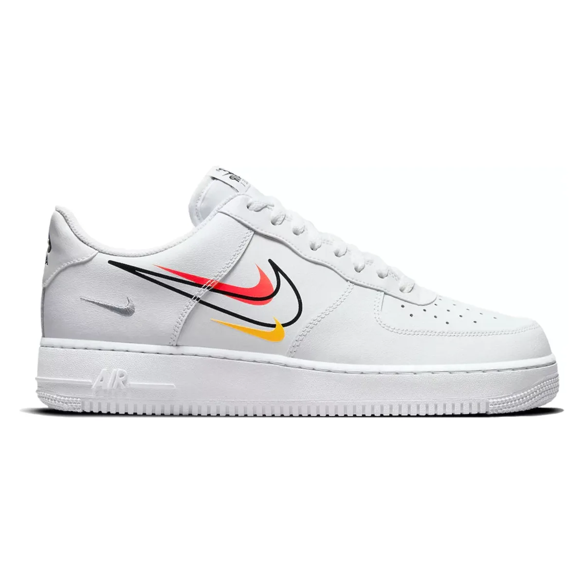 Nike Air Force 1 Low "Black Multi Swoosh"