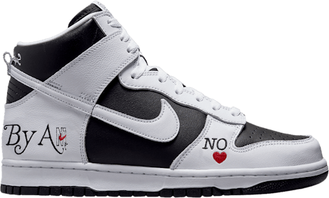 Supreme x Nike Dunk High SB By Any Means "Black"