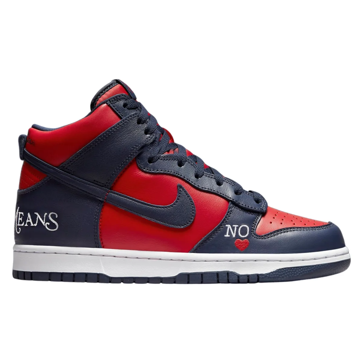 Supreme x Nike Dunk High SB By Any Means "Navy"