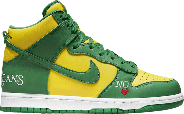 Supreme x Nike Dunk High SB By Any Means "Green"
