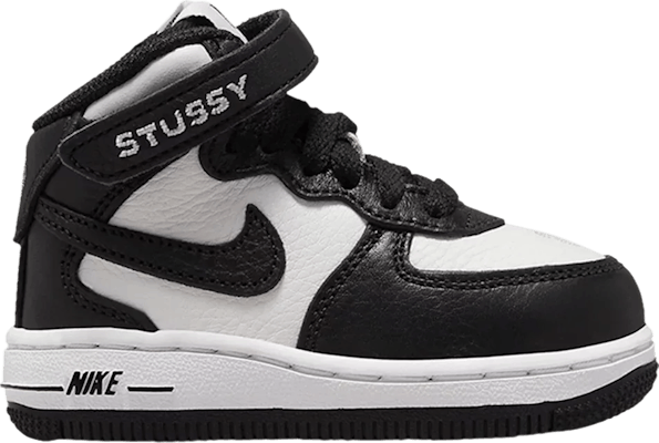 Stussy x Nike Air Force 1 Mid TD "Black White"