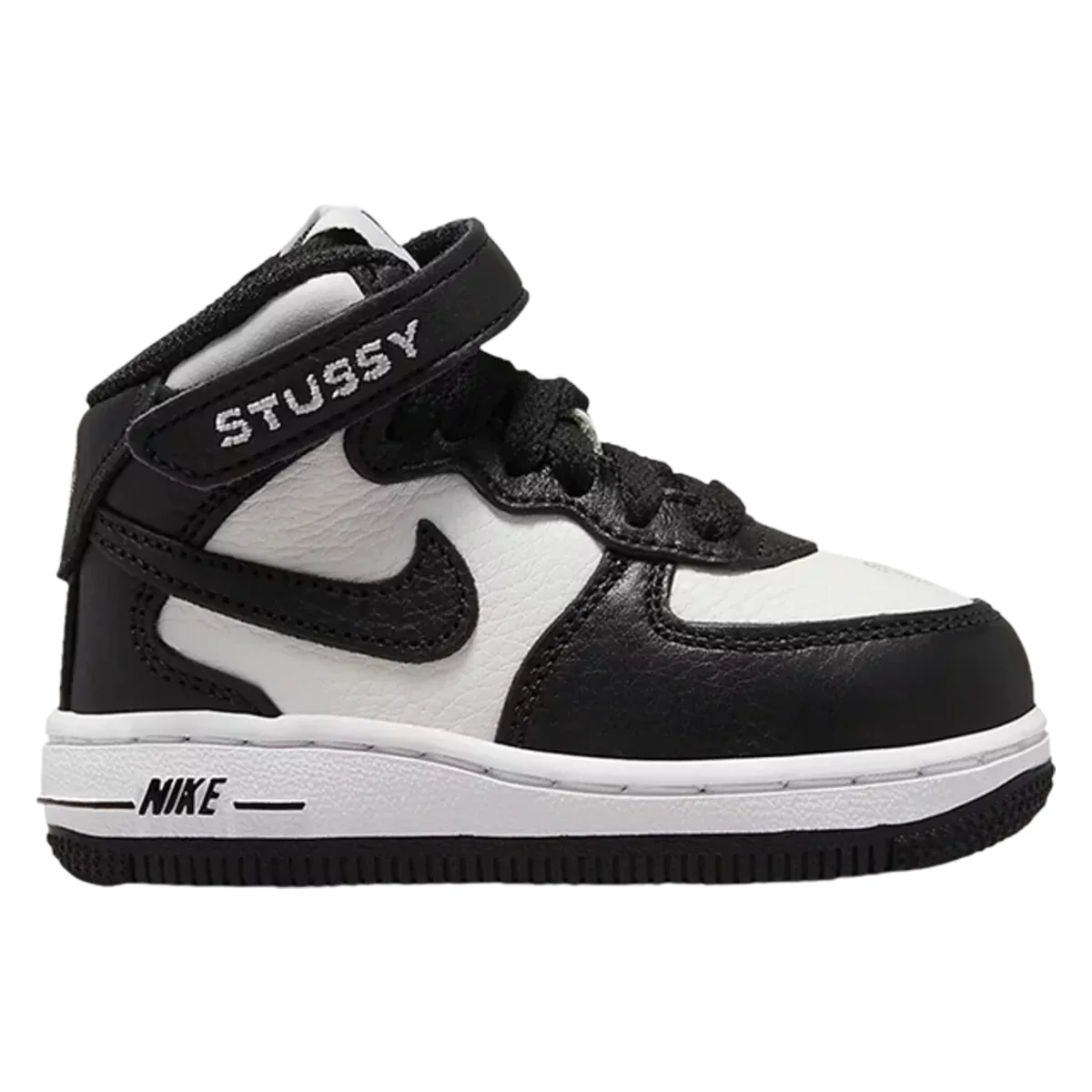 Stussy x Nike Air Force 1 Mid TD "Black White"