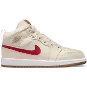 Jordan 1 Mid Utility Fleece Pearl White (PS)