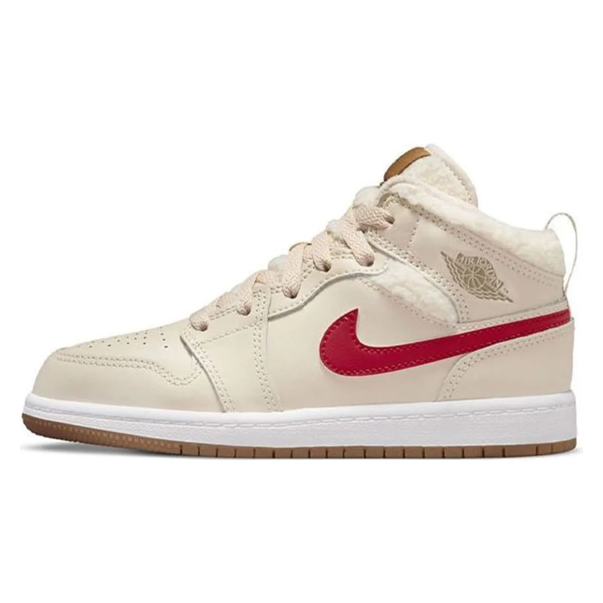 Jordan 1 Mid Utility Fleece Pearl White (PS)