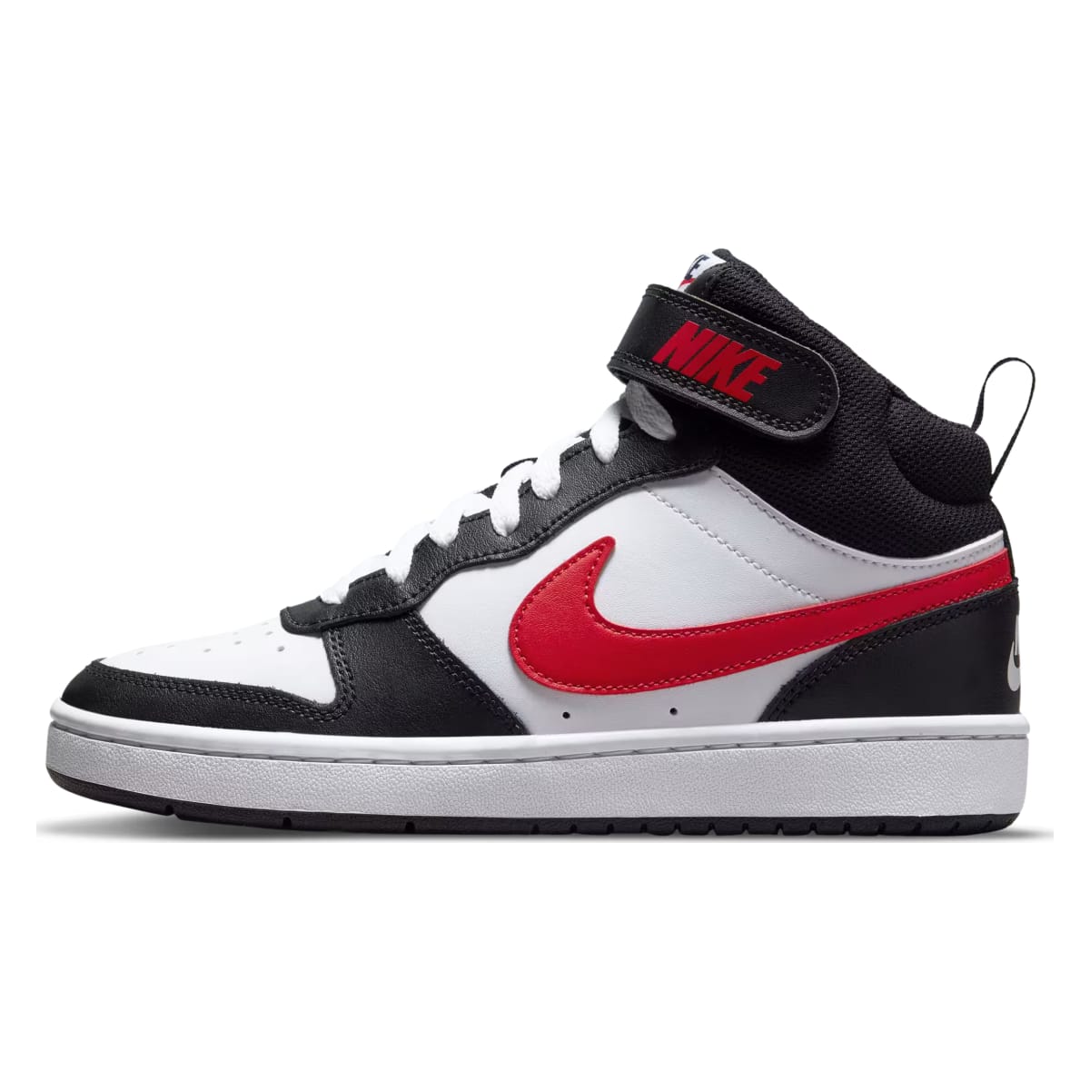 Nike Court Borough Mid 2 White Black University Red (GS)