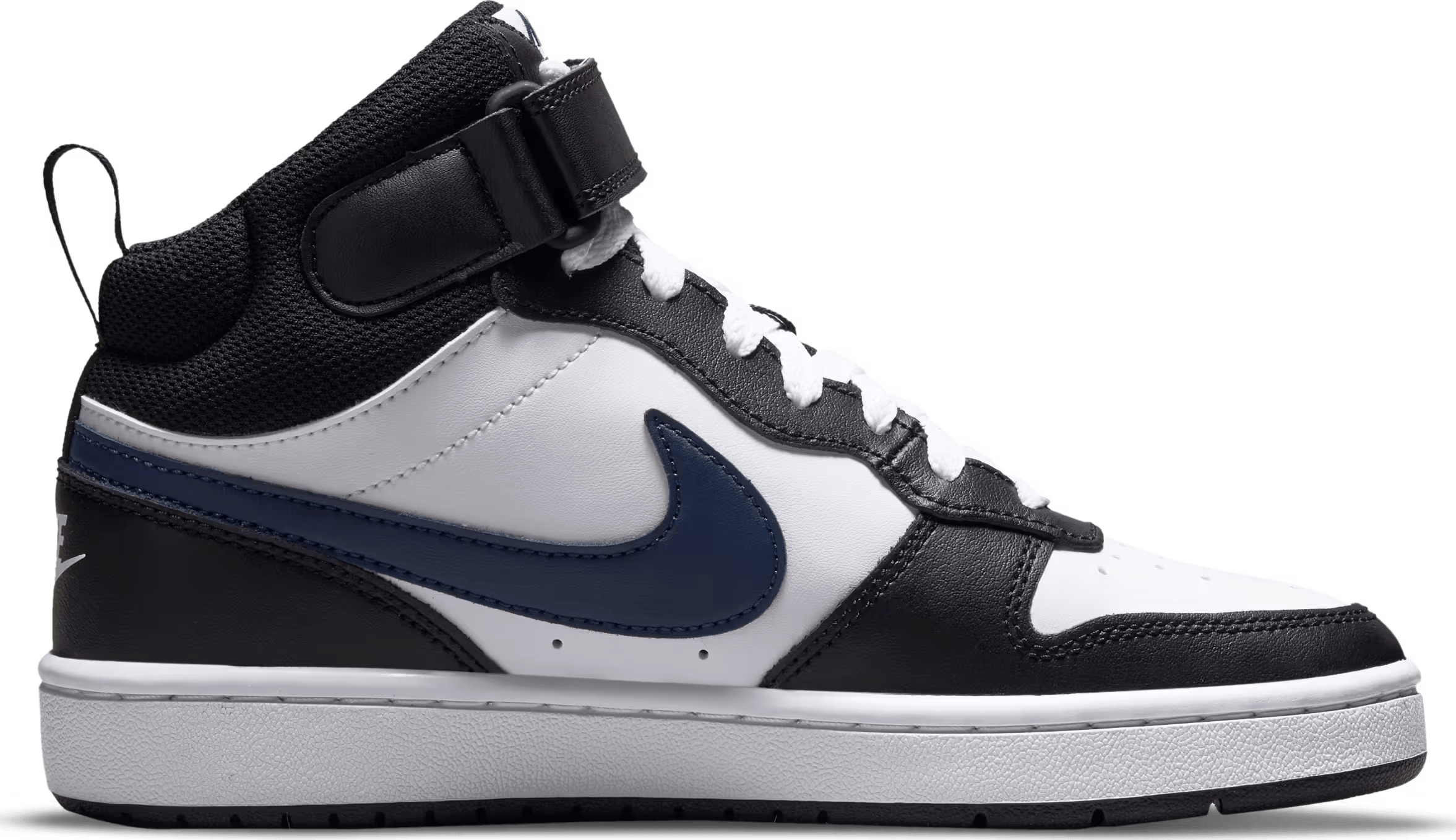 Nike Court Borough Mid 2 White Black University Red (GS)