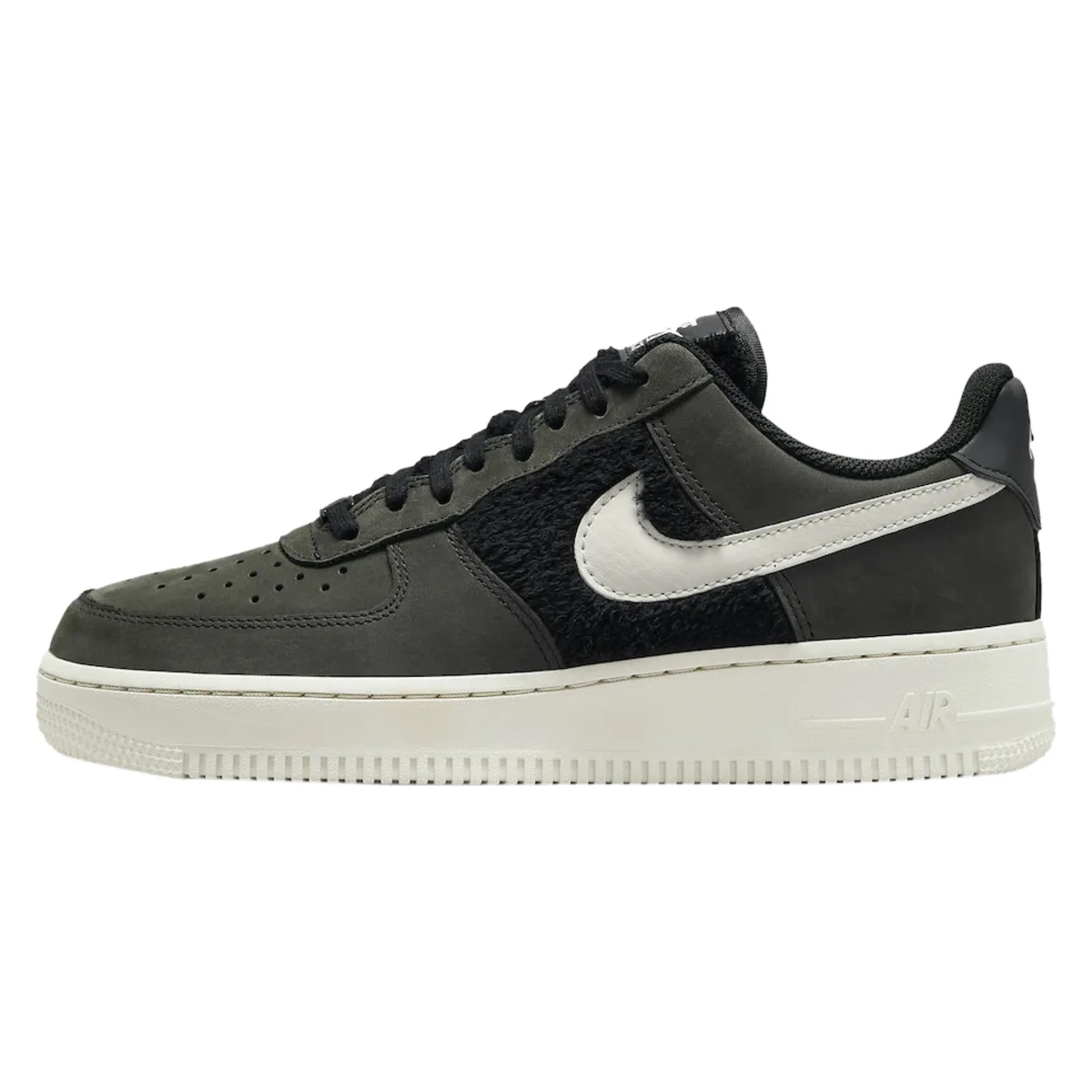 Nike Air Force 1 Low Fur "Black Light Bone"