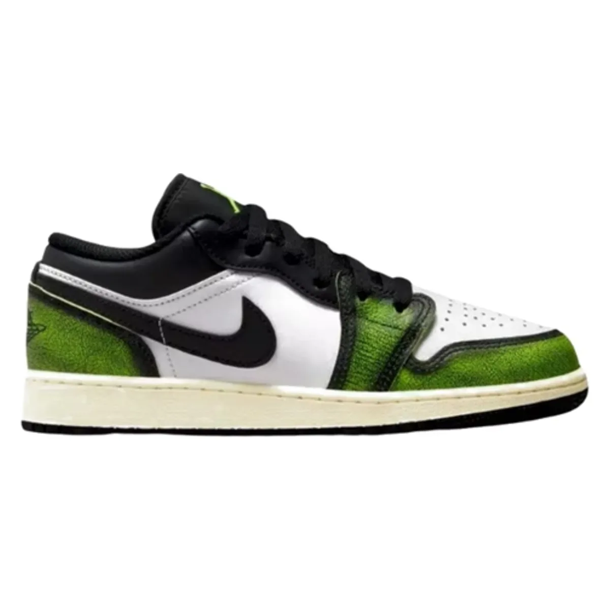 Air Jordan 1 Low Wear-Away GS "Electric Green"