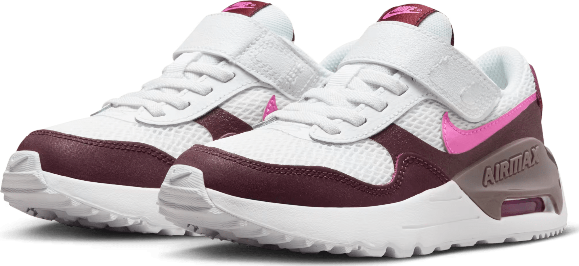 Nike Air Max SYSTM White Burgundy Crush Violet Ore Playful Pink (PS)