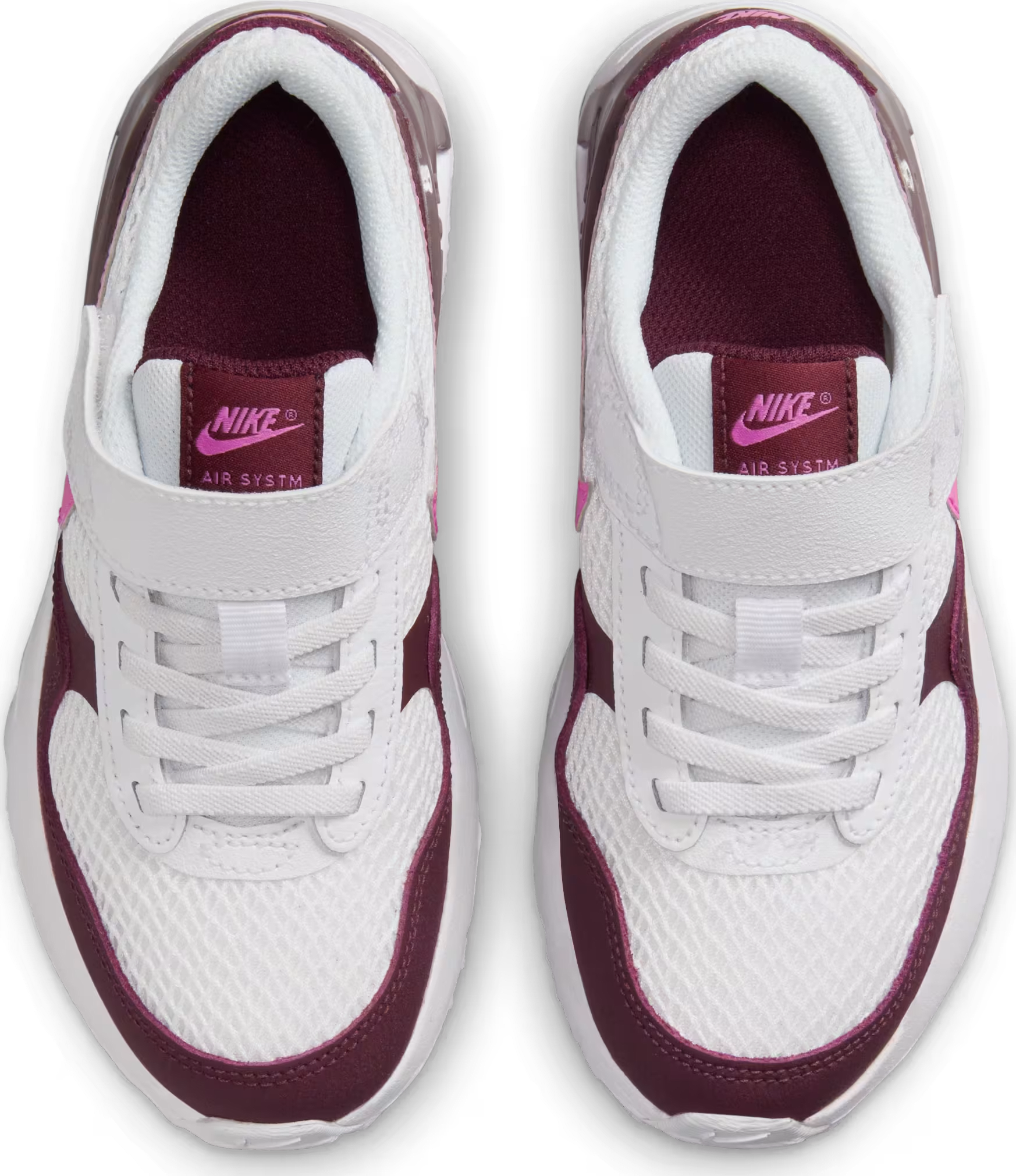 Nike Air Max SYSTM White Burgundy Crush Violet Ore Playful Pink (PS)