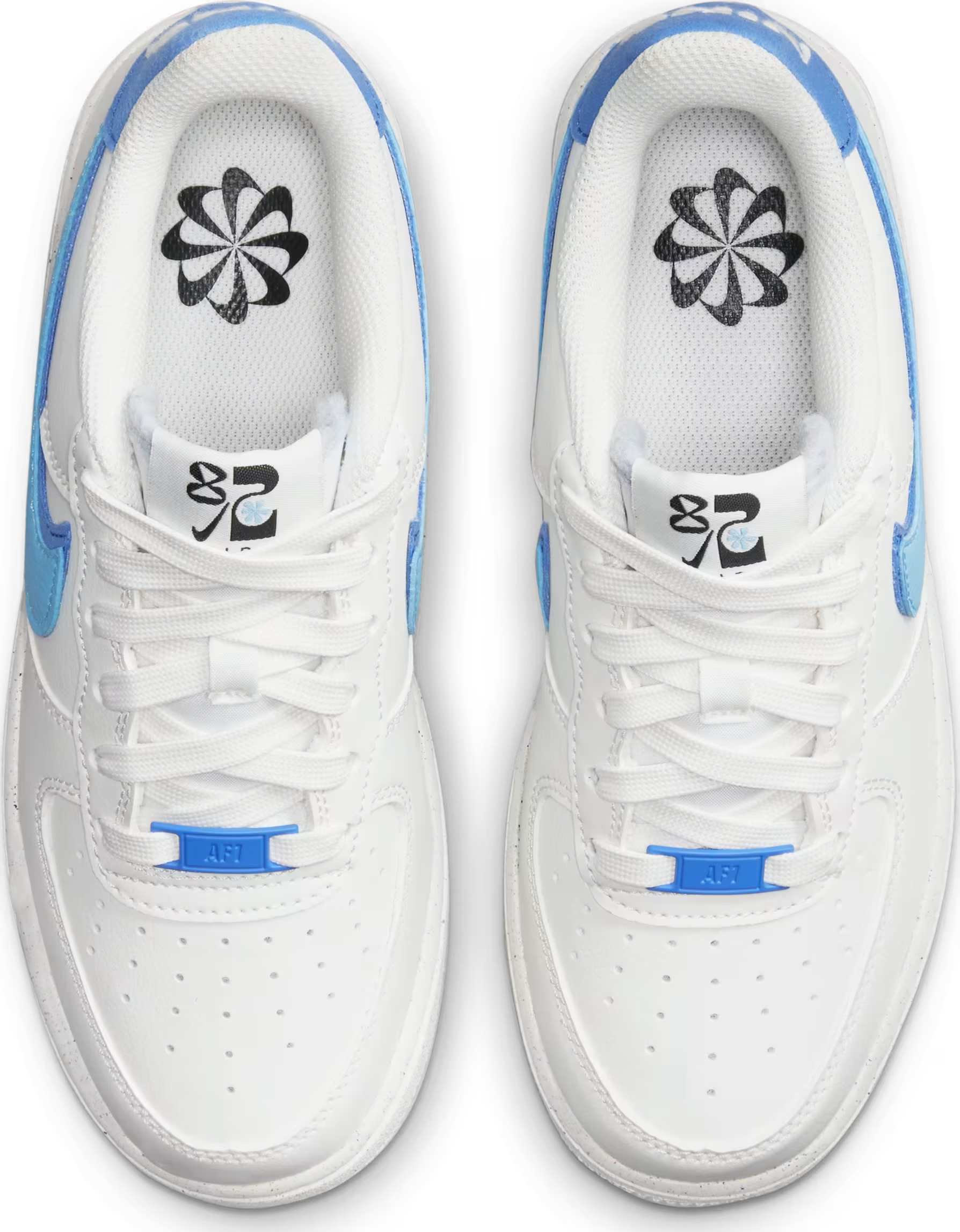 Nike Air Force 1 Low 82 Double Swoosh White Medium Blue (GS)