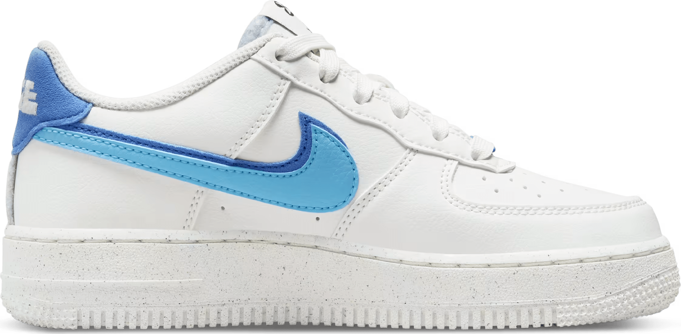 Nike Air Force 1 Low 82 Double Swoosh White Medium Blue (GS)