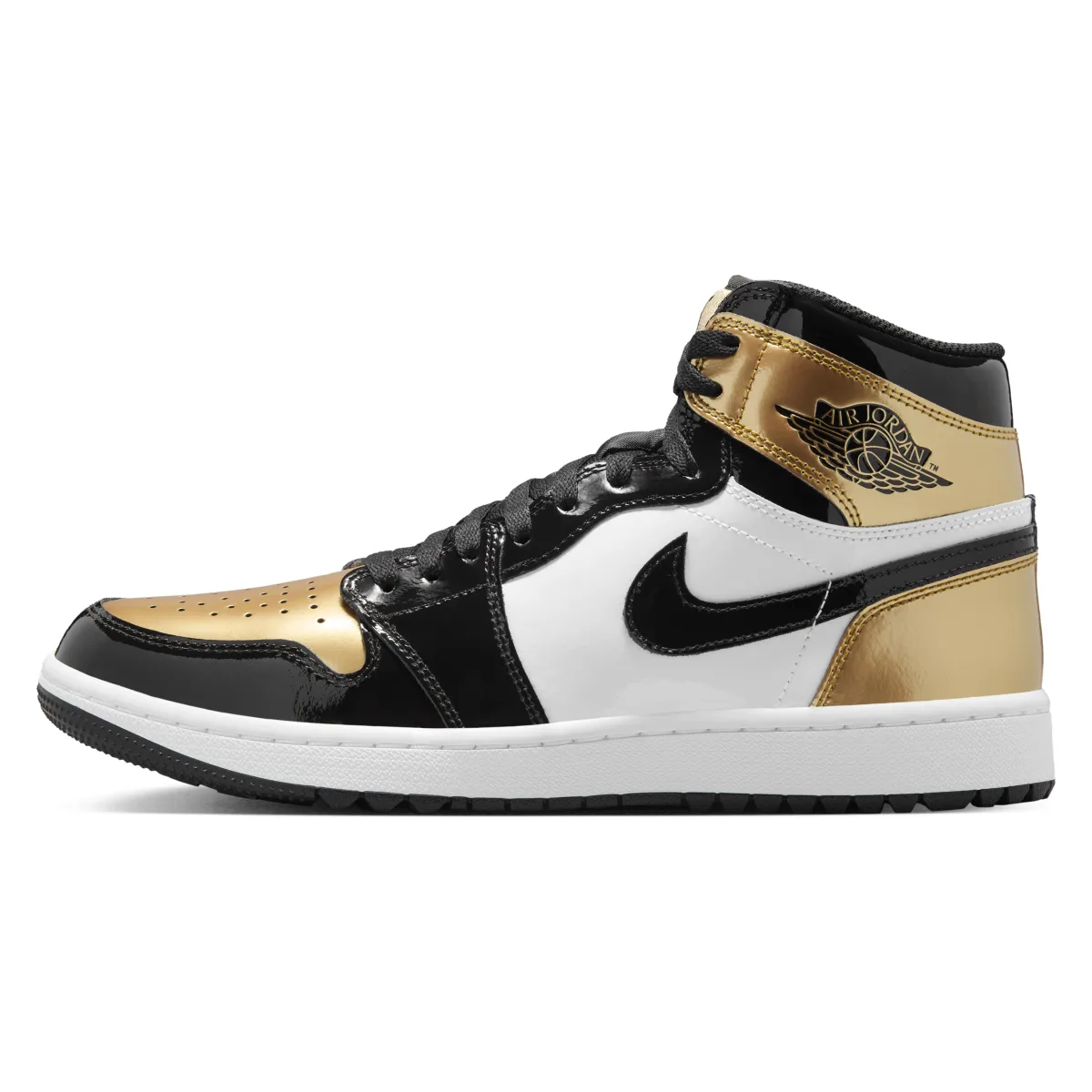 Air Jordan 1 Retro High Golf "Patent Gold Toe"