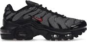 Nike Air Max Plus Black University Red Reflective Silver (GS)