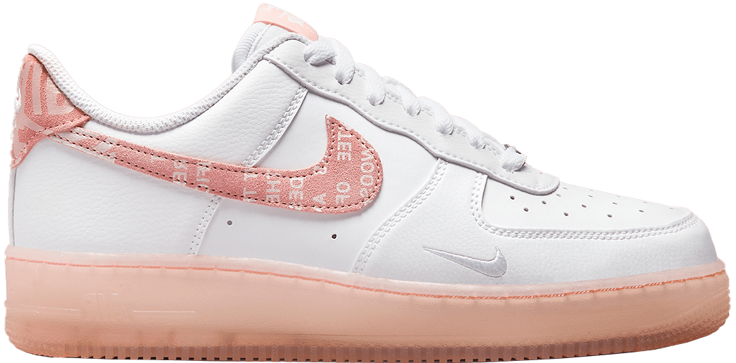 Nike Air Force 1 Overbranded "White Pink"
