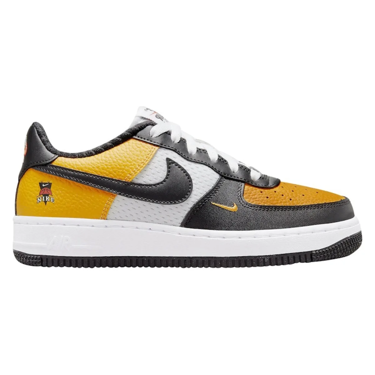 Nike Air Force 1 Low Black Gold Jersey Mesh (GS)