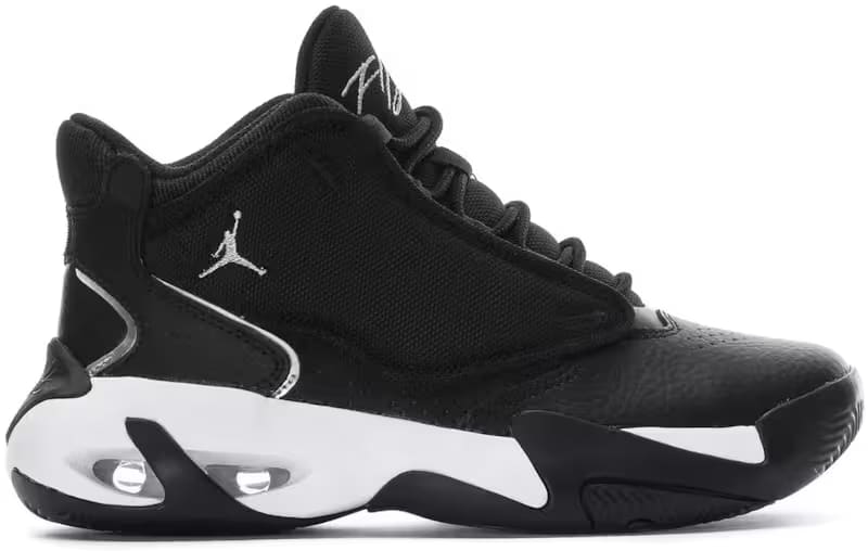 Jordan Max Aura 4 Black Metallic Silver (GS)