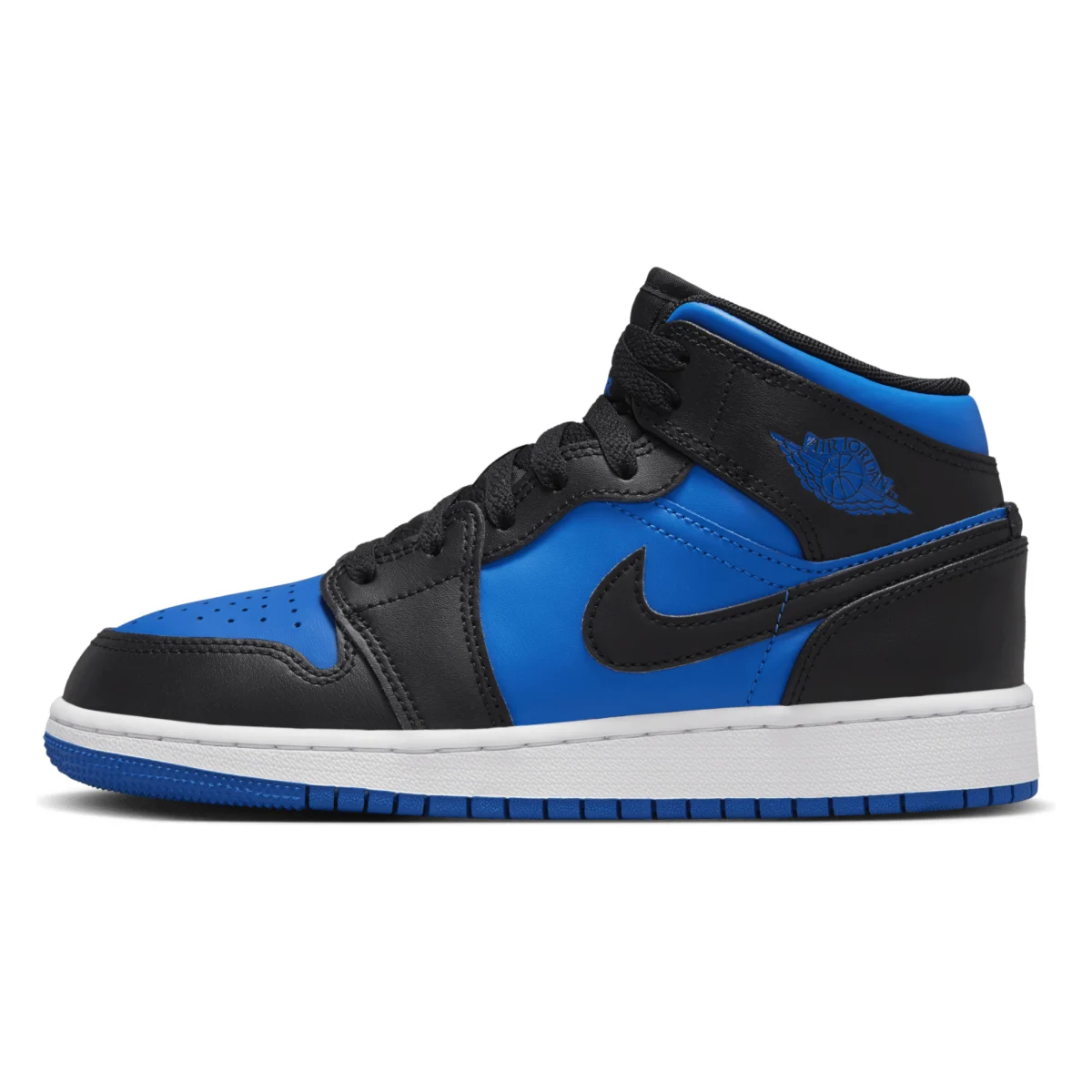 Air Jordan 1 Mid GS "Black Royal Blue"