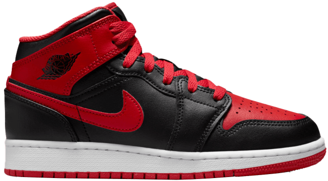 Air Jordan 1 Mid GS "Fire Red"