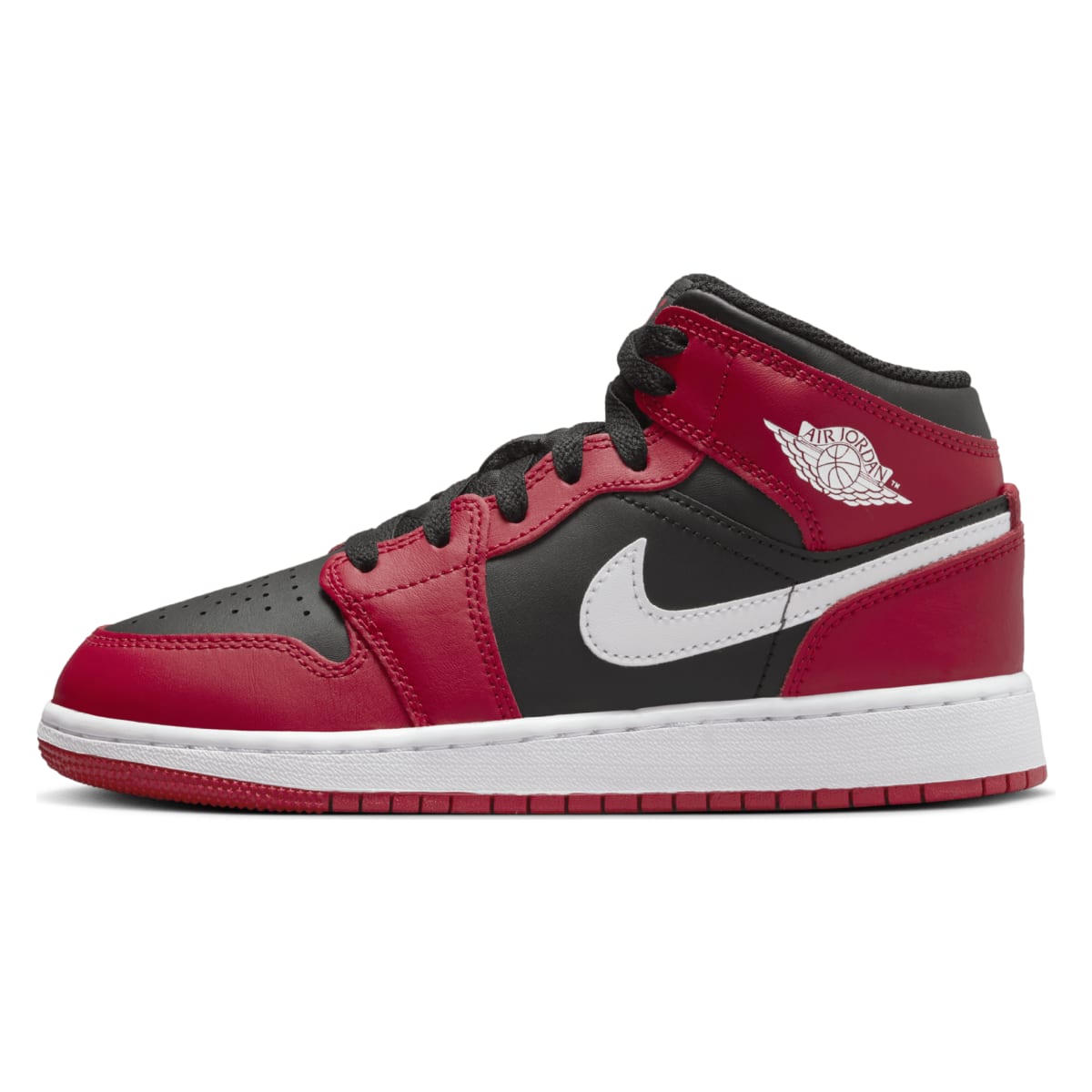 Jordan 1 Mid Gym Red Black White (GS)