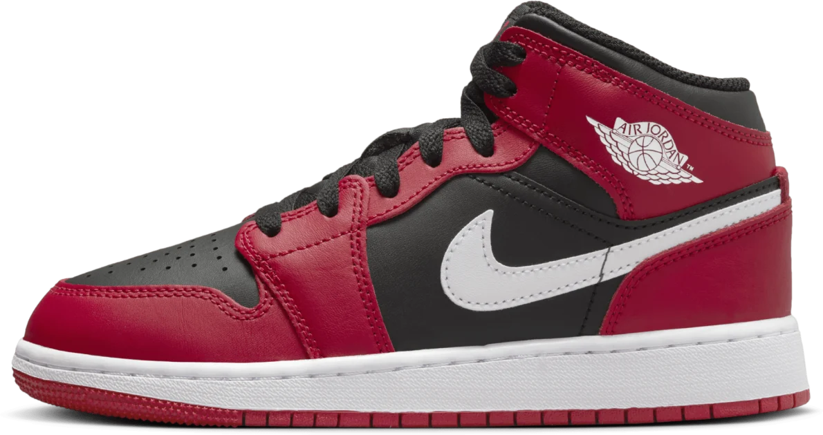 Jordan Mid Gym Red Black White (GS) DQ8423-061 Sneaker Squad