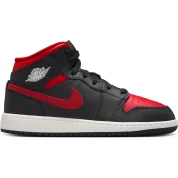Air Jordan 1 Mid GS "Black / Varsity Red"