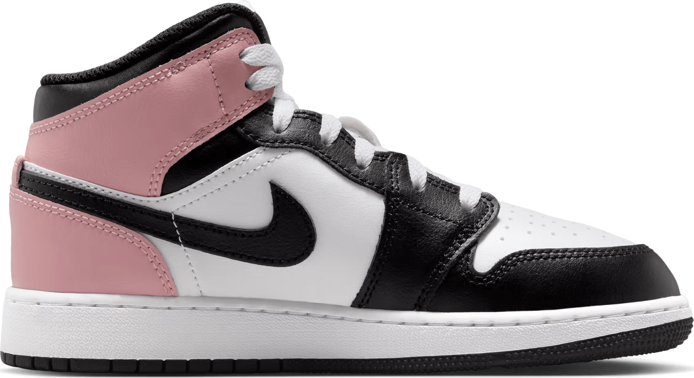 Air Jordan 1 Mid GS "Black Rust Pink"