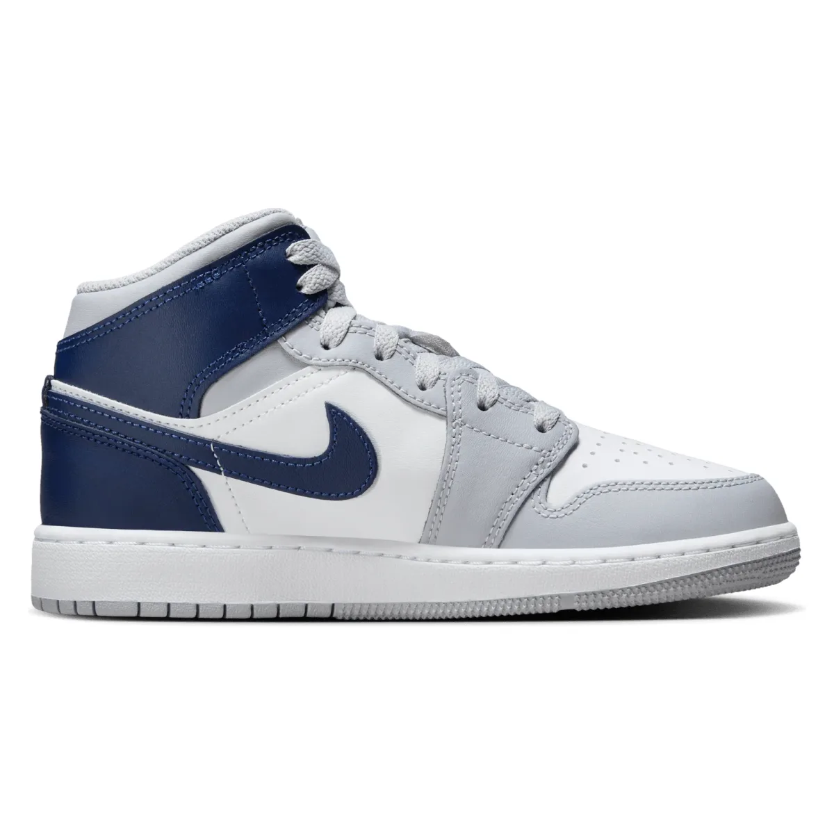 Air Jordan 1 Mid GS "Wolf Grey / Midnight Navy"