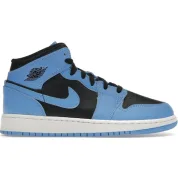 Jordan 1 Mid University Blue Black (GS)