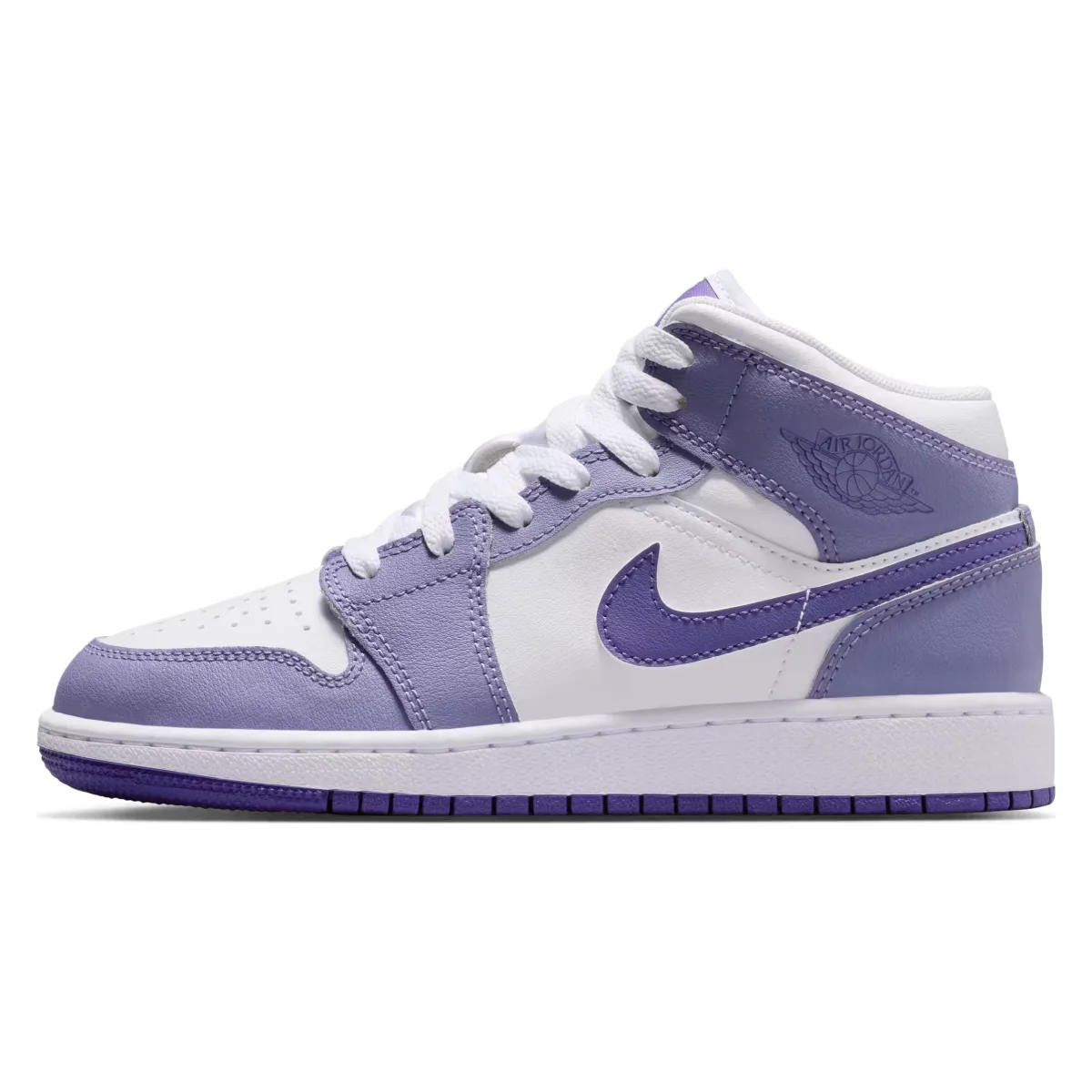 Jordan 1 Mid Dusty Amethyst White Court Purple (GS)