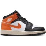 Air Jordan 1 Mid GS "Black Toe Starfish"
