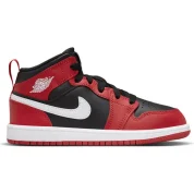 Jordan 1 Mid Black Gym Red (PS)
