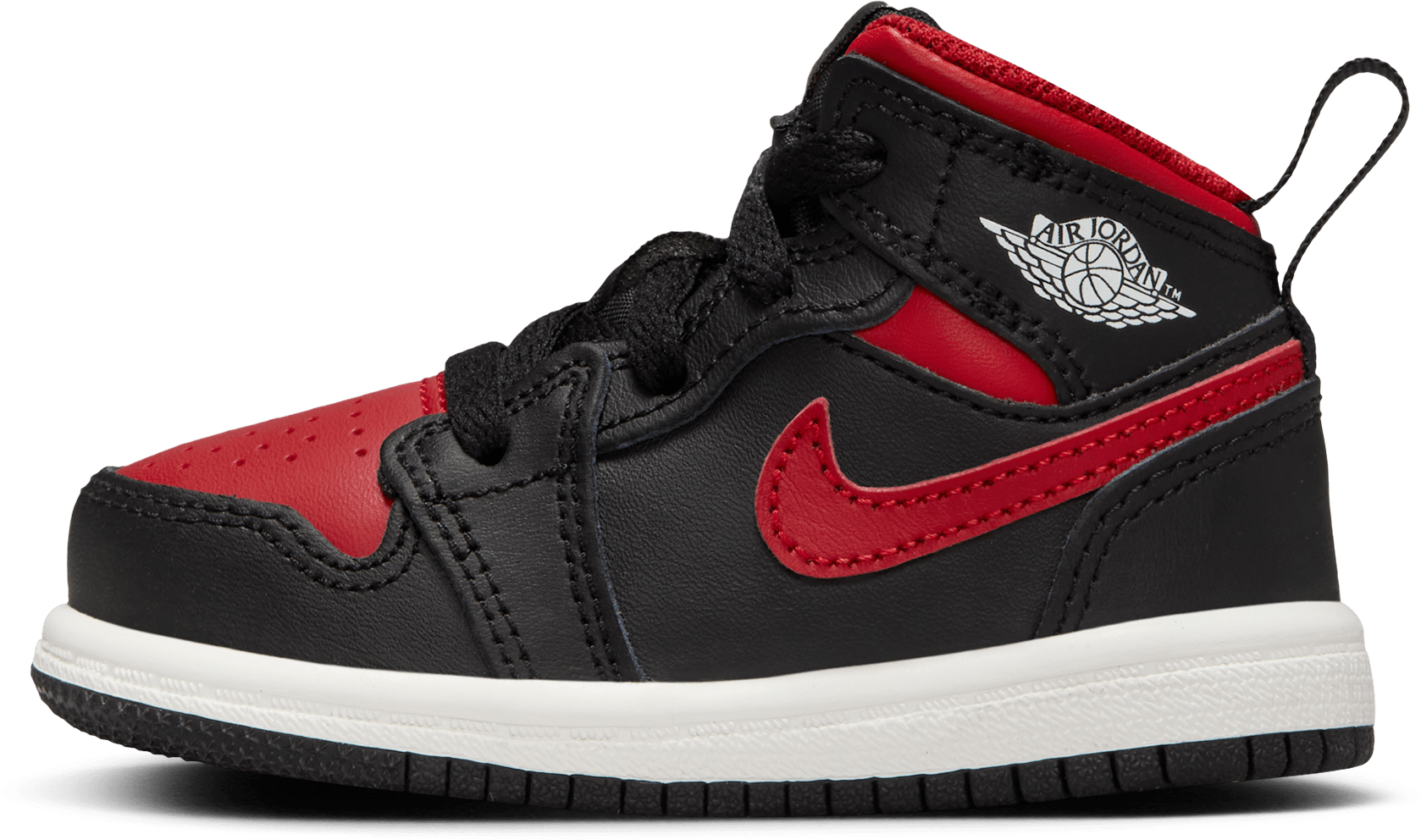 Air Jordan 1 Mid TD "Black / Varsity Red"