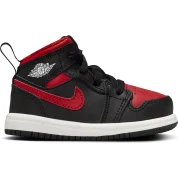 Air Jordan 1 Mid TD "Black / Varsity Red"