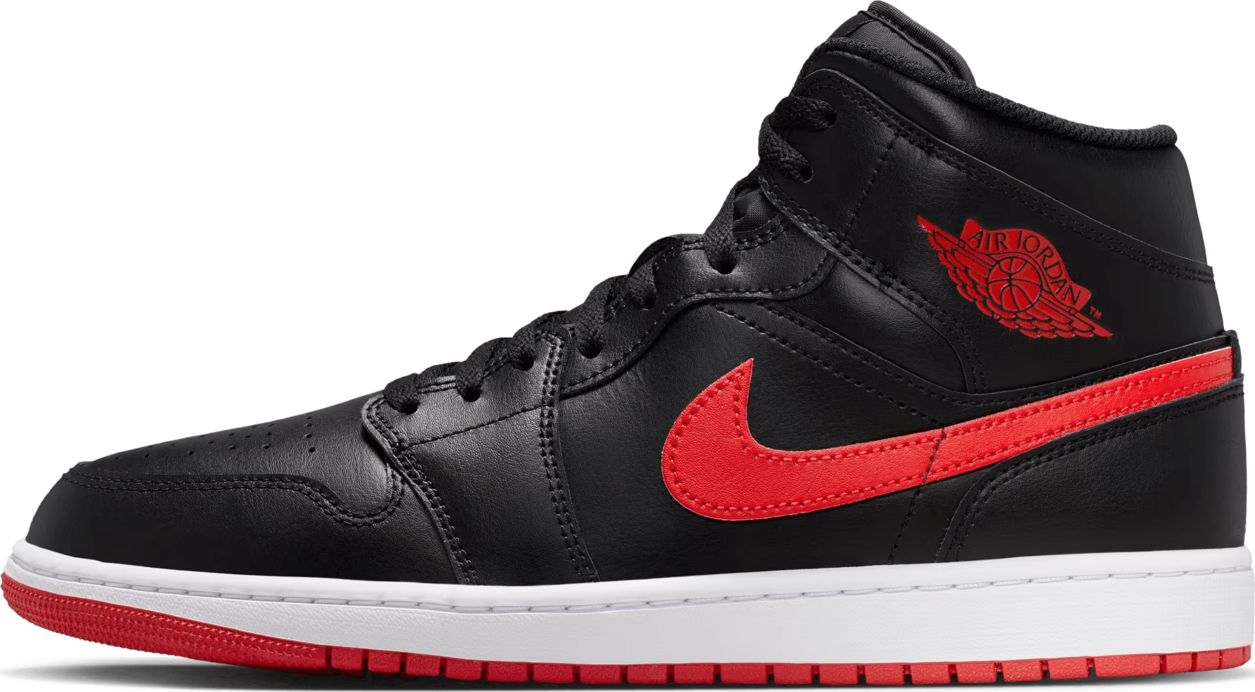 Air Jordan 1 Mid "Black University Red"