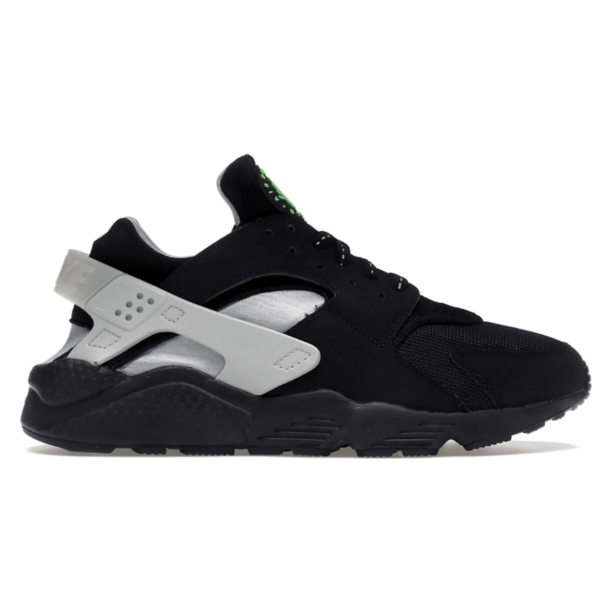 Nike Air Huarache Black Grey Neon Green