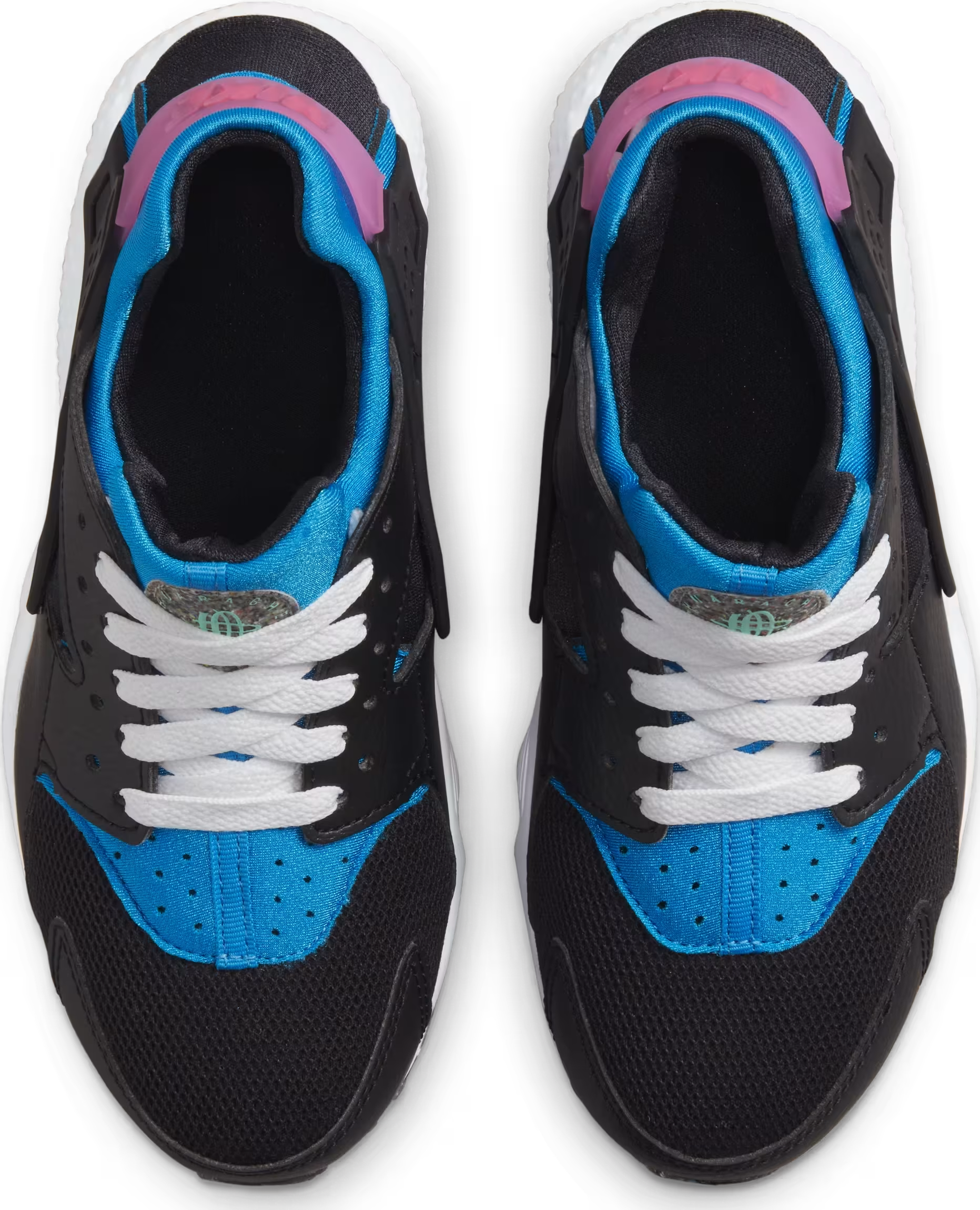 Nike Air Huarache Run Black Photo Blue Active Pink (GS)