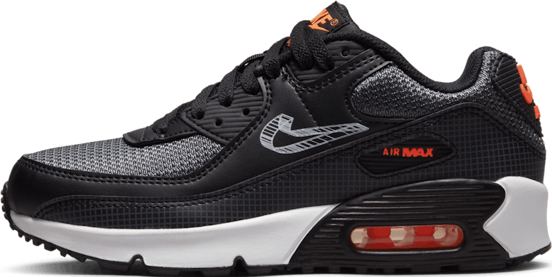 Nike Air Max 90 GS 3D Swoosh "Black Grey"