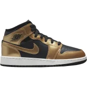 Air Jordan 1 Mid GS "Metallic Gold"