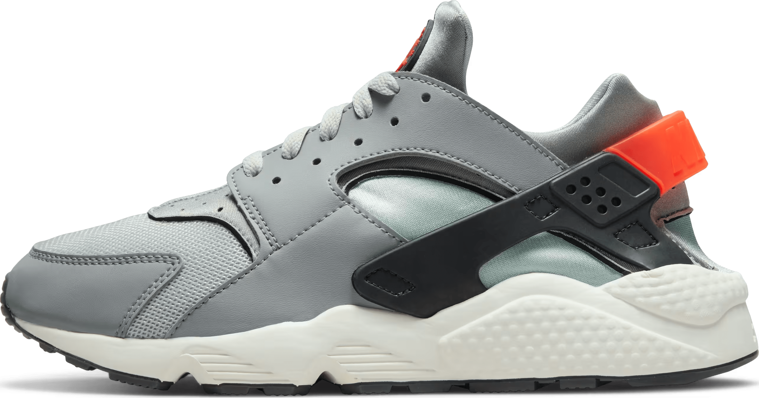 Nike Air Huarache Grey Fog Sail Light Smoke Grey Team Orange